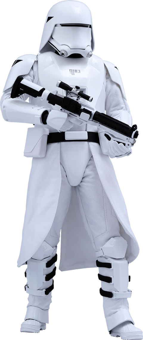 Hot Toys Star Wars 1:6 First Order Snowtrooper Figure (480x1139), Png Download