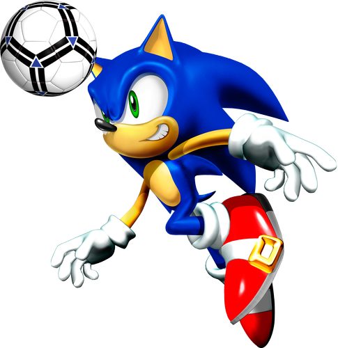 Mcdonalds Happy Meal Footballsoccer Render - Sonic The Hedgehog Jumping (485x500), Png Download