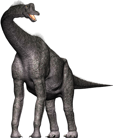 Brachiosuarus - 3d Dinosaur Model Png (500x500), Png Download