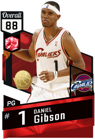 '07 Daniel Gibson Ruby Card - Ruby Steph Curry 2k17 (325x475), Png Download