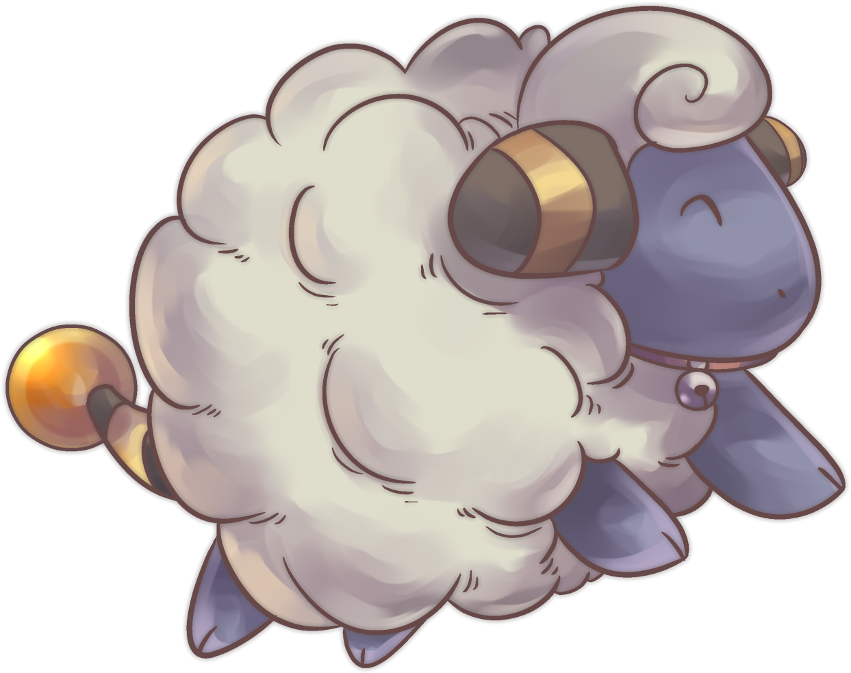 View , - Pokemon Mareep Fanart (1280x990), Png Download