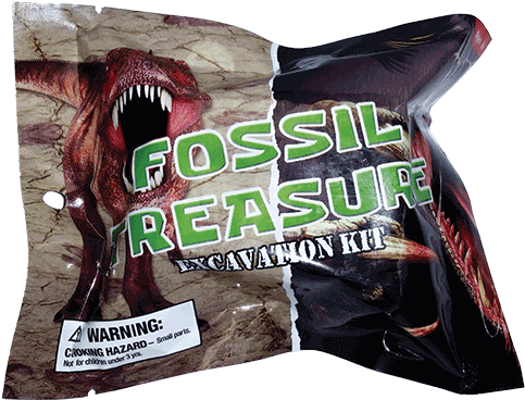 Fossil Treasure Excavation Kit Dino Fossil - Throw Pillow (500x500), Png Download