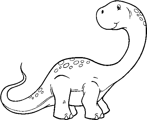 Dibujo De Brachiosaurus Para Colorear - Drawing (600x470), Png Download