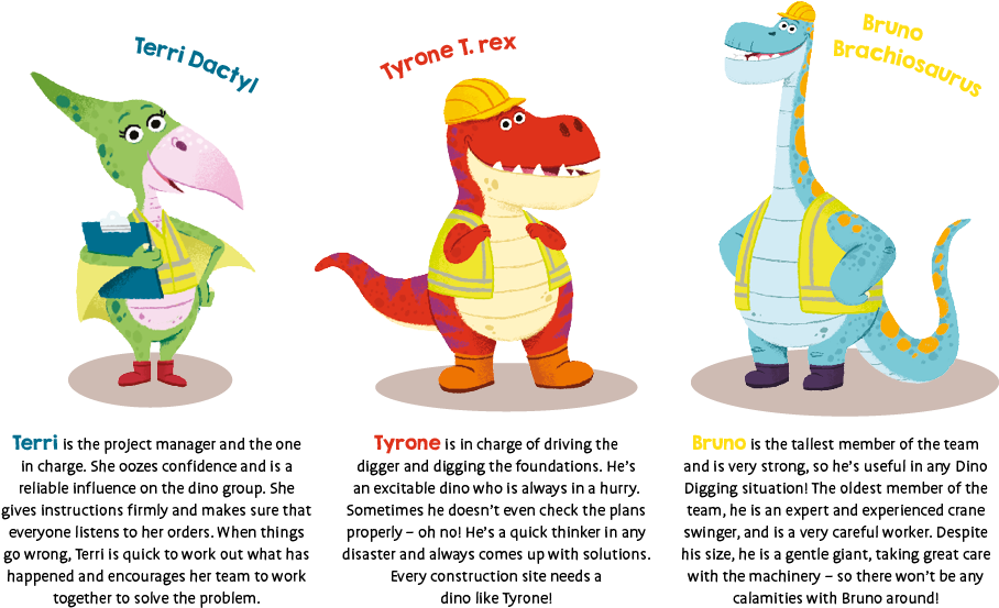 Dino Diggers Character Profiles - Dino Diggers (978x600), Png Download
