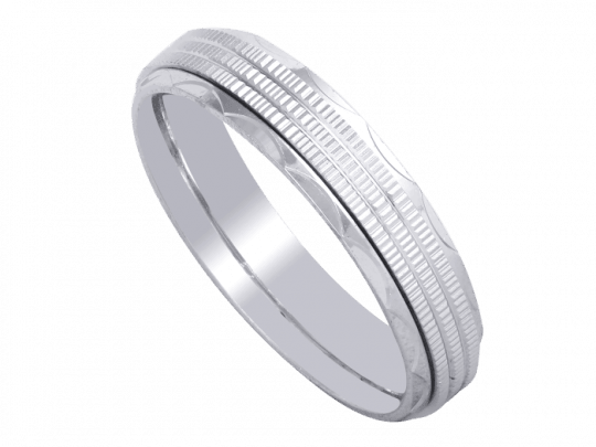 Sleek Circles Silver Ring - Pre-engagement Ring (540x405), Png Download