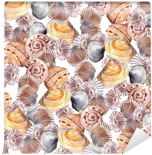 Seamless Sea Shell Swatch On White Background - Cupcake (400x400), Png Download