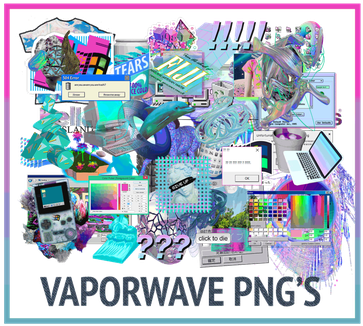 Vaporwave - Vaporwave Png Pack (375x350), Png Download
