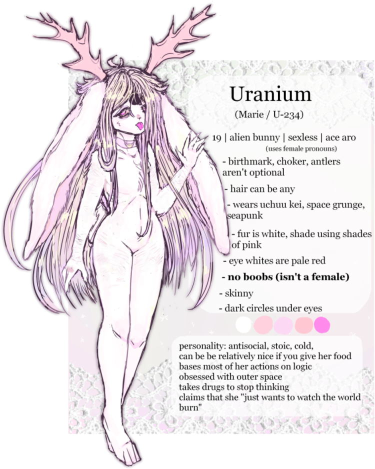 Uranium V3 Ref By X Ghostpuke X - Confused Art (790x1011), Png Download