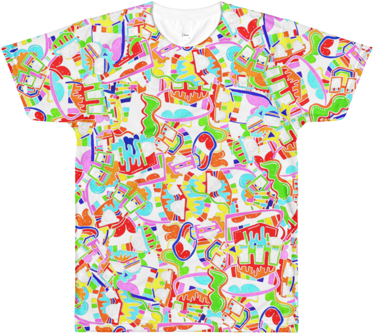Image Of Yetta Tee - T Shirt Full Of Emjois (800x800), Png Download