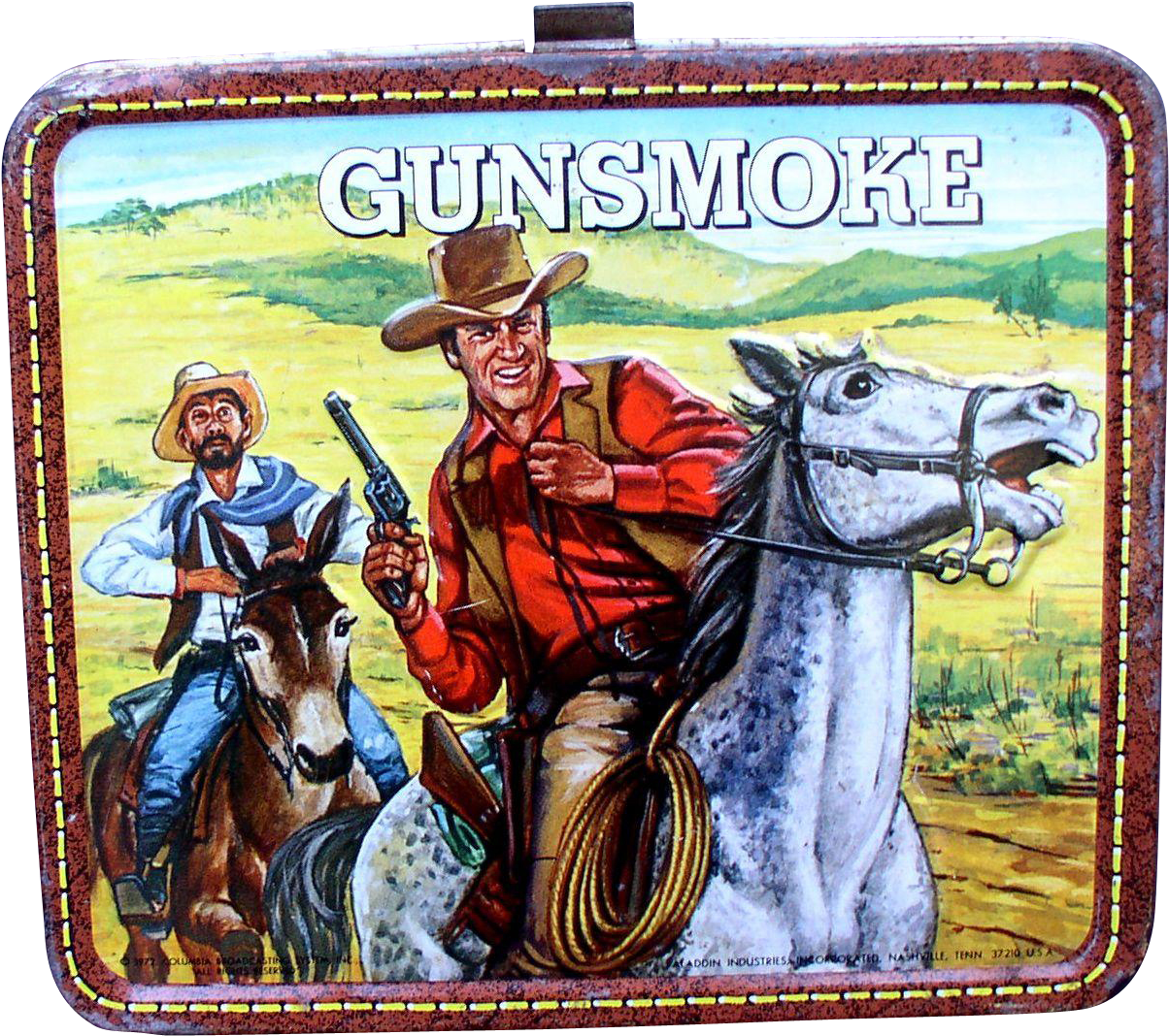 Gunsmoke Tv Show 1972 Metal Lunchbox - Lunchbox (1203x1203), Png Download