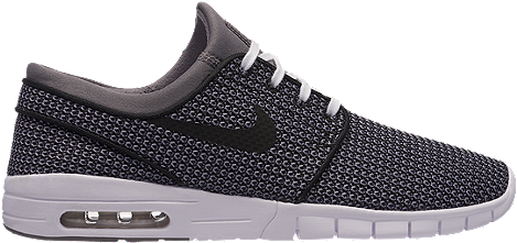 Nike Sb Stefan Janoski Max-gunsmoke/blk - Nike Sb Max Gunsmoke White Black (520x520), Png Download