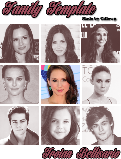 Family Template For Troian Bellisario - Troian Bellisario Natalie Portman (484x627), Png Download