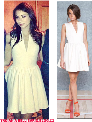 Troian Bellisario Style - Troian Bellisario Cameo Dress (332x440), Png Download