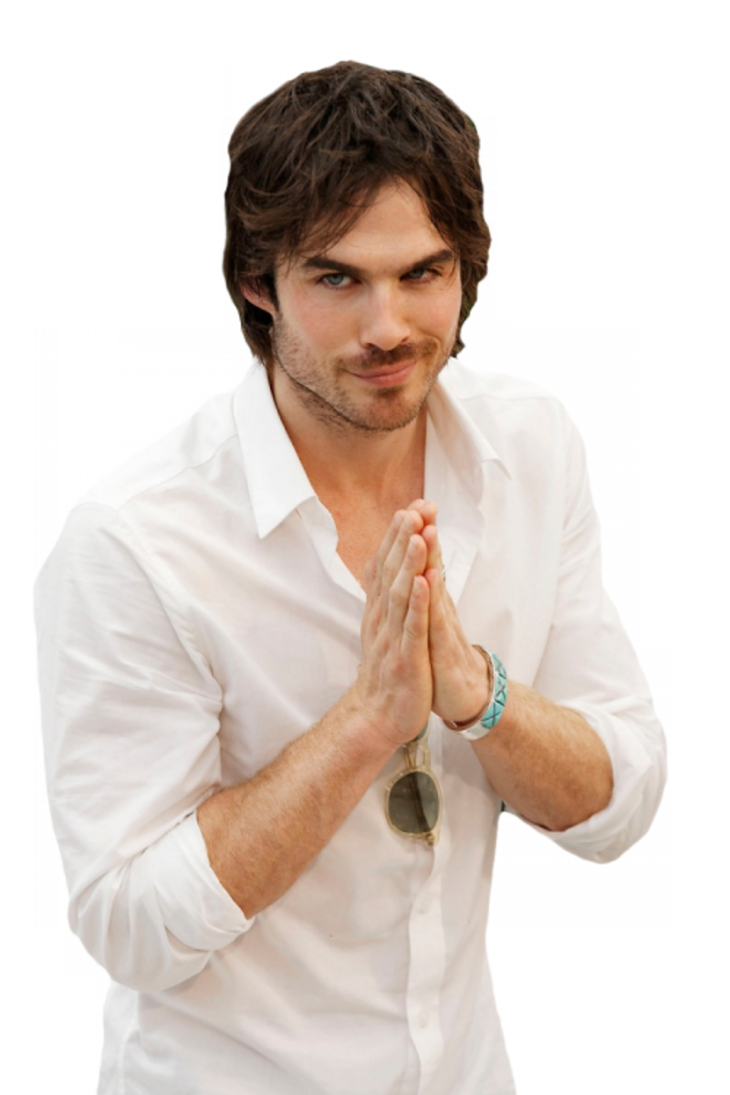 Ian Somerhalder - Demon In Vampire Diaries Hot (800x1200), Png Download