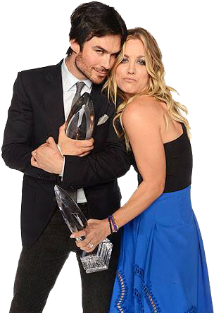 Ian Somerhalder And Kaley Cuoco Wallpaper Possibly - Kaley Cuoco Zac Efron (325x456), Png Download