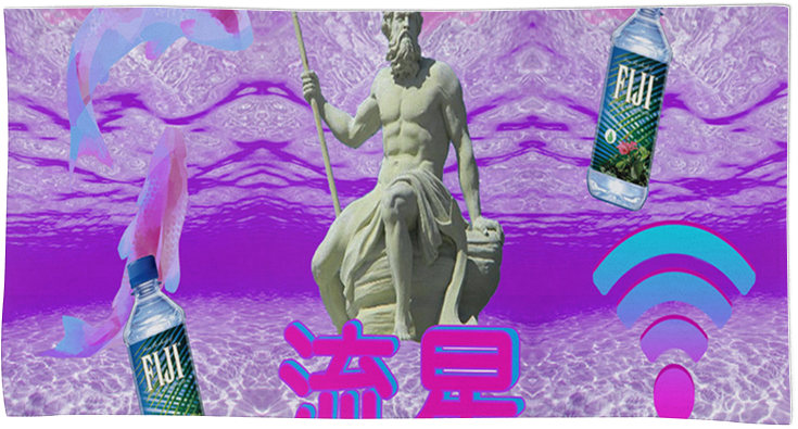 Toalha Seapunk-vaporwave De Amanda Genose Borgesna - Towel (800x800), Png Download