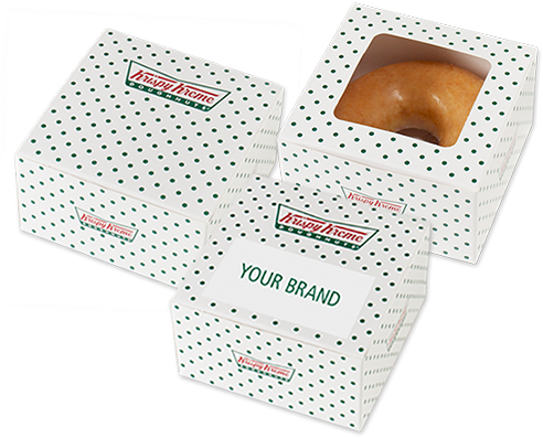 Single-boxes - Mini Krispy Kreme Boxes (500x500), Png Download