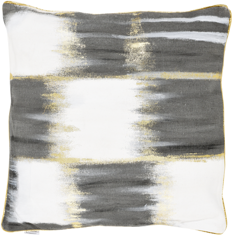 Image For 20x20" Black And White Decorative Pillow - Gold (519x804), Png Download