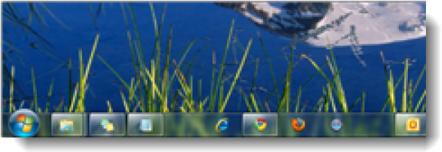Organize The Programs On The Windows 7 Taskbar - Icon (650x236), Png Download
