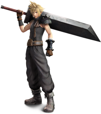 Takahiro Sakurai , Steve Burton (english) - Final Fantasy Vii Cloud Sword (350x399), Png Download