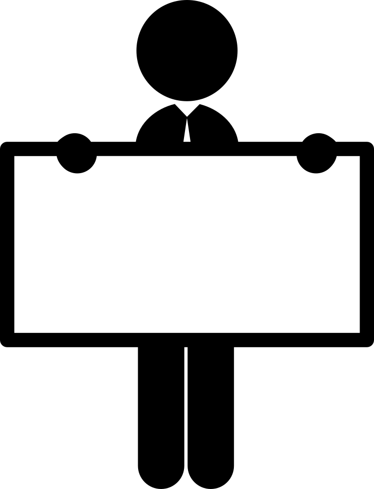 Man Holding White Board Comments - Yes Or No Png (750x980), Png Download