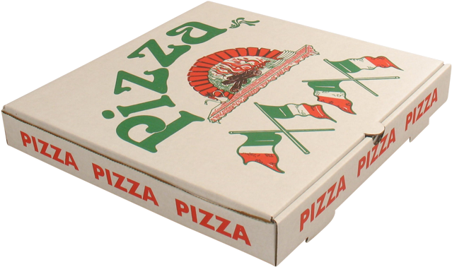 Pizza Box, Vegetale, Corrugated Cardboard, 32x32x3cm, - Pizza Box (640x640), Png Download