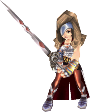 Beatrix In Battle - Beatrix Ff9 (350x432), Png Download