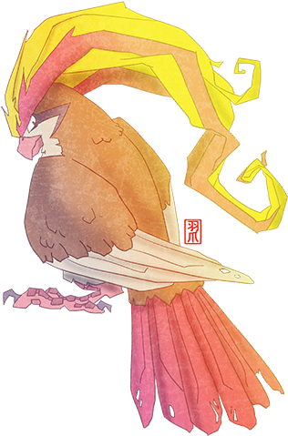 Pidgeot Glare - Portable Network Graphics (351x500), Png Download
