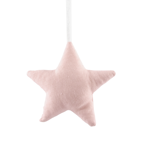 Blossom Pink Small Star Hanging Decor, Linen - Linen (480x480), Png Download