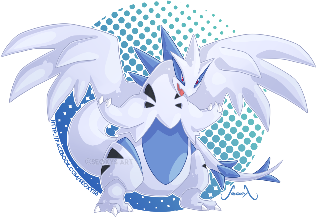 A Commission For Airorokkuhauto On Deviantart ^ ^ Can - Tyranitar Lugia (1280x879), Png Download
