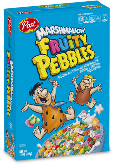Marshmallow Fruity Pebbles Box - Marshmallow Fruity Pebbles (600x873), Png Download
