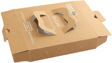 Brown Pizza Box - Box (400x400), Png Download