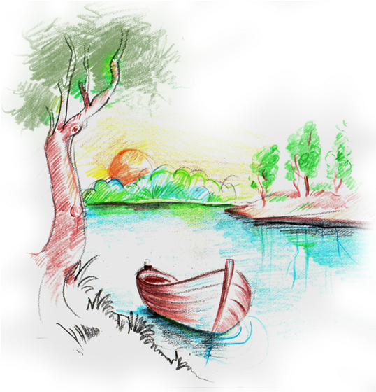 This Time Of Day Is Morning - Illustration (537x579), Png Download