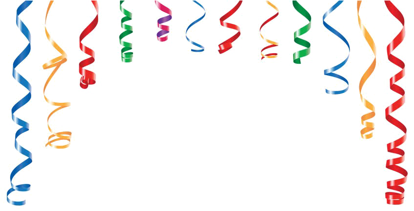 Streamer Transparent - Transparent Background Streamers Clipart (852x480), Png Download