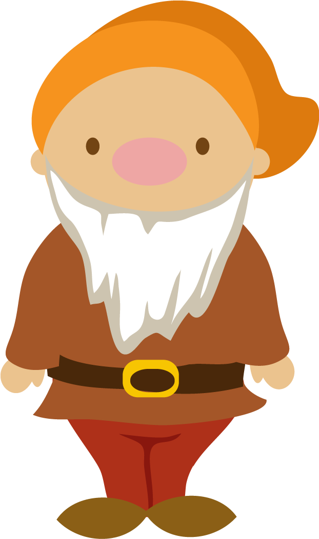 Clipart Cat Tangle In Streamer - Cute Anão Branca De Neve Cute Png (1089x1048), Png Download