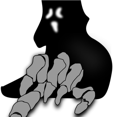 Creepy Clipart Scary Ghost - Scary Ghost (640x480), Png Download