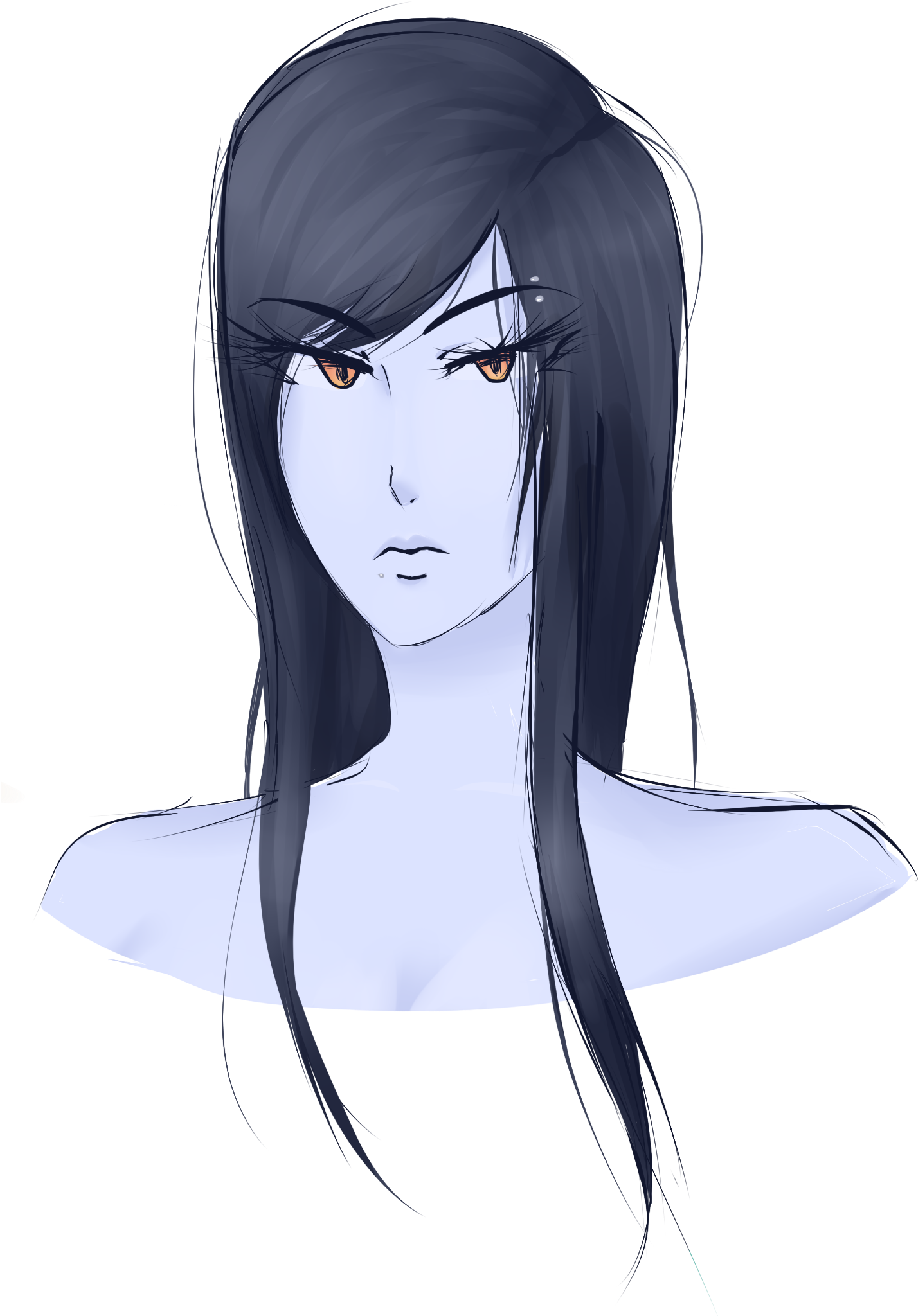 Just A Pretty Girl - Anime (1500x2100), Png Download