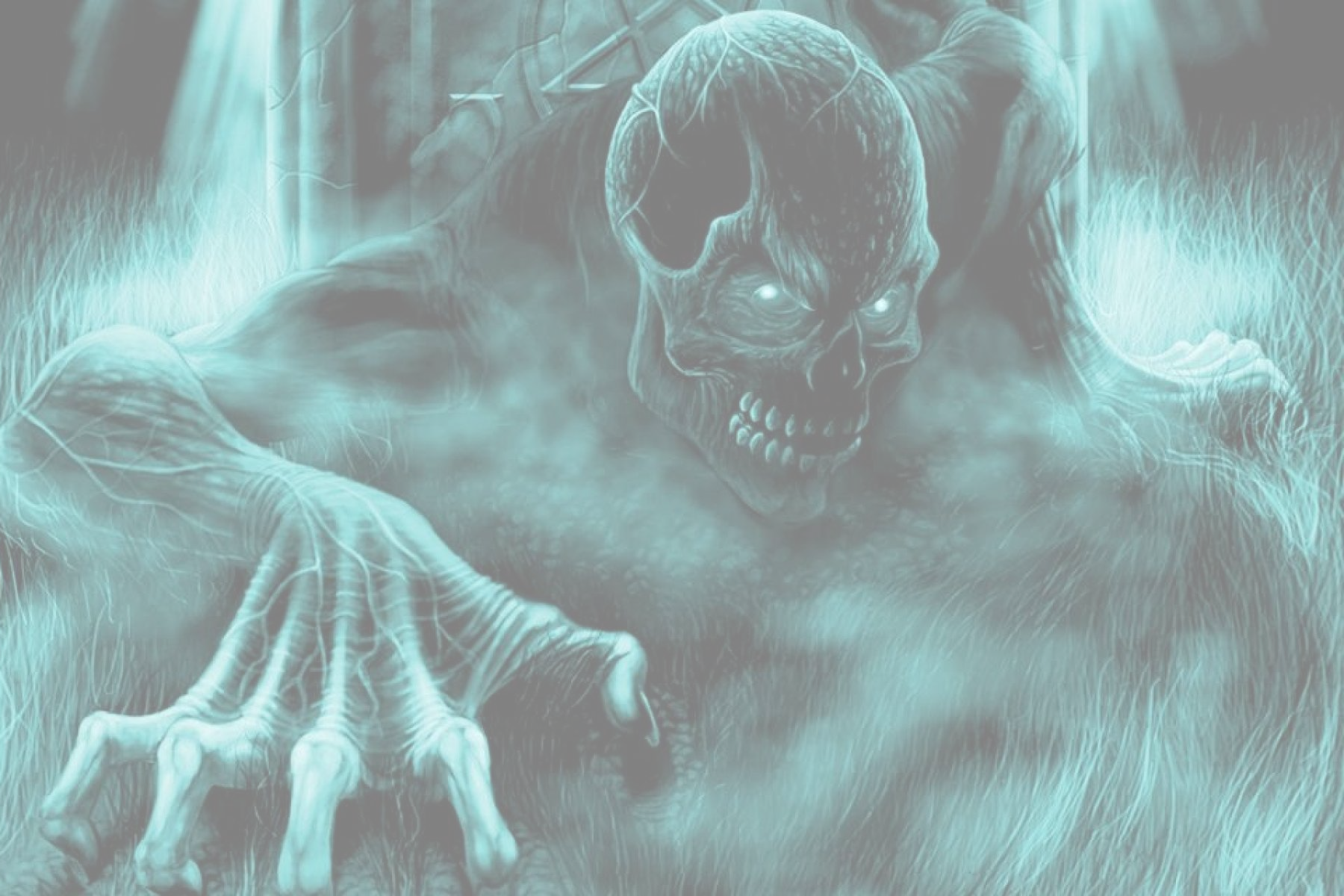 Skull Ghost Horror1 - Horror All Movie List (1800x1200), Png Download