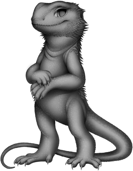 184 × 240 Pixels - Furvilla Lizard Base (461x600), Png Download