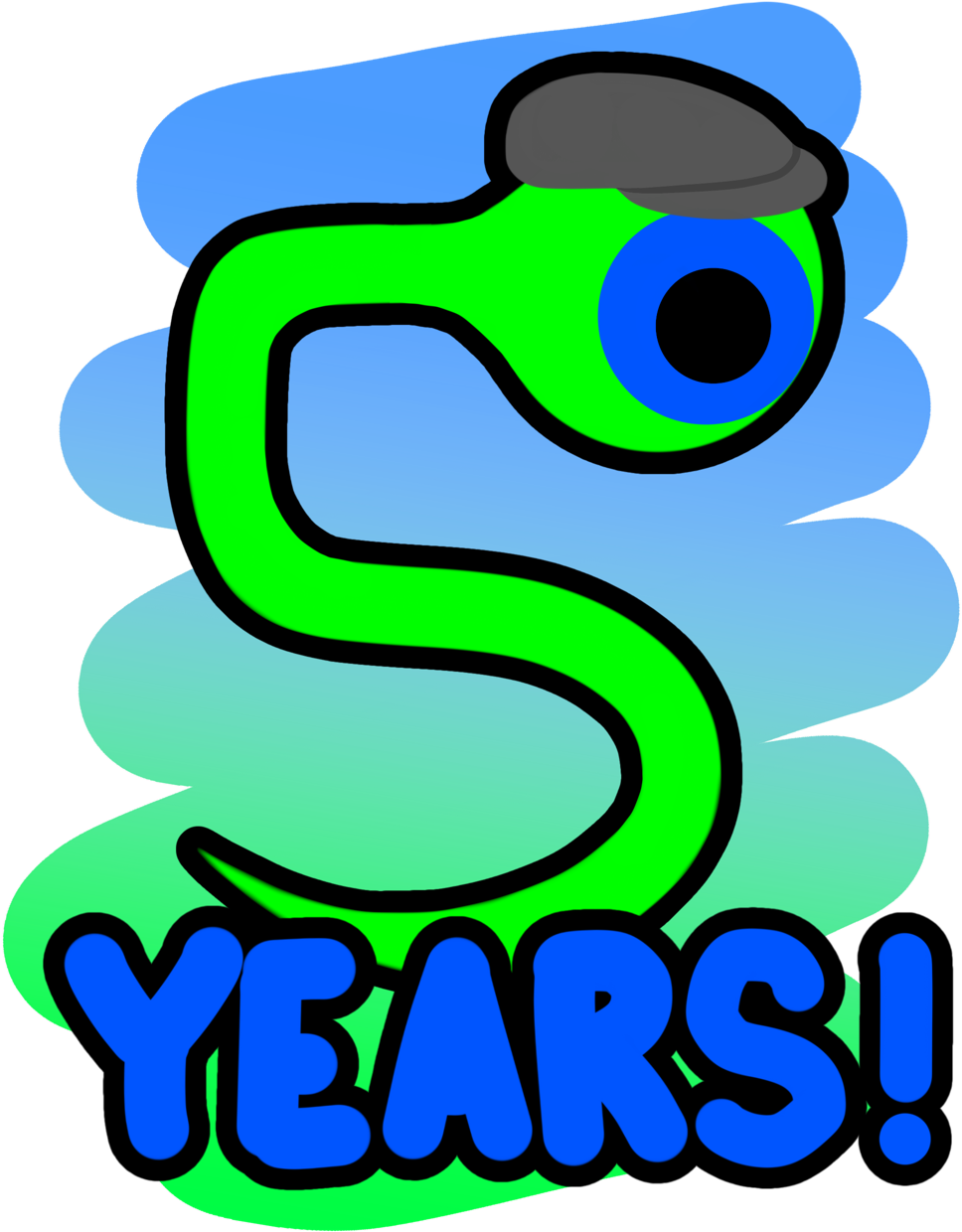Happy 5 Years Of Jacksepticeye *party Horn* (500x621), Png Download