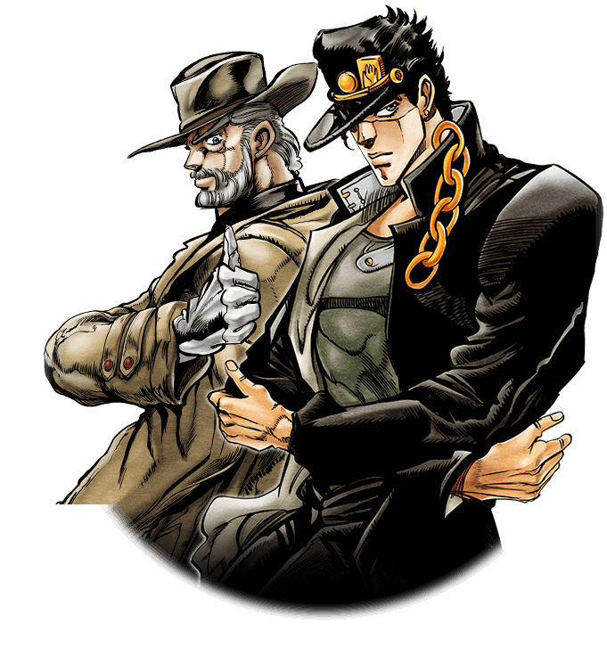 Unit Jotaro And Joseph - Joseph Jotaro (720x800), Png Download