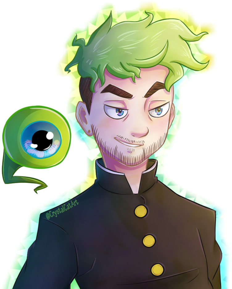 Jack Mp100 By Crystalcatart On Deviantart - Jacksepticeye Fan Art Gif (816x979), Png Download