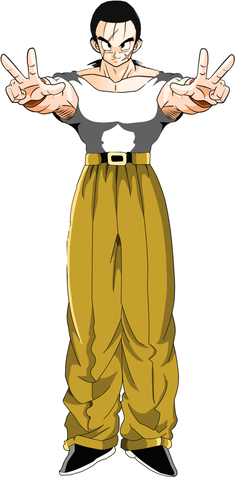 Yamcha Dragon Ball Gt Render By Paulodbz-d7hsxhu - Yamcha Dbgt (1024x1761), Png Download