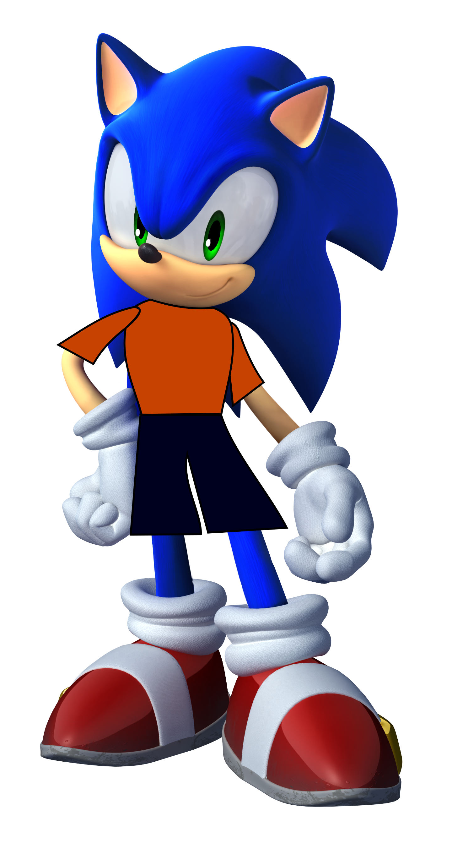 Melee Remastered Characters - Black Sonic The Hedgehog (1440x2684), Png Download