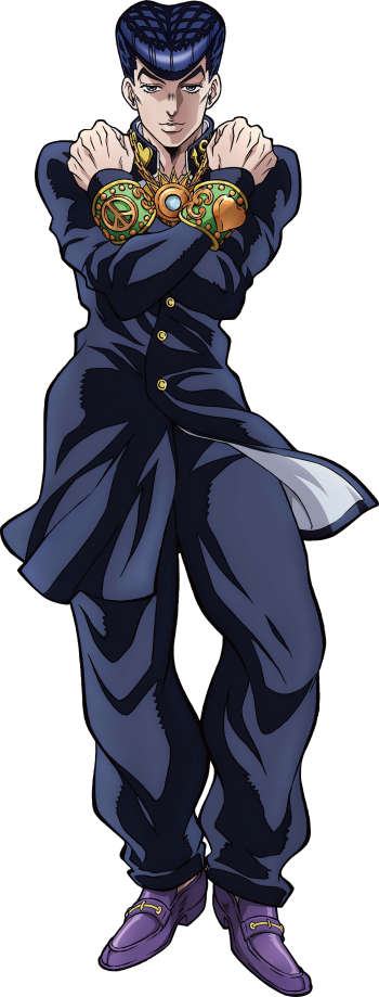 Preview Art - Josuke Higashikata Anime (350x919), Png Download