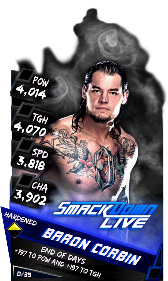 Wrestlemania Supercard Baroncorbin R10 Summerslam - Baron Corbin Wwe Supercard (733x1158), Png Download