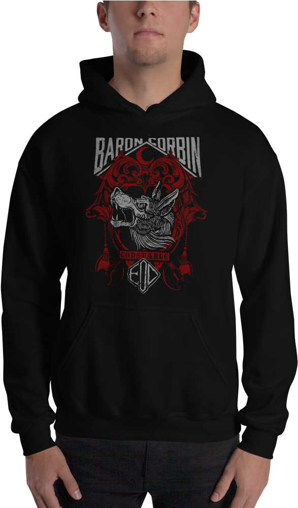 Baron Corbin "constable" Pullover Hoodie Sweatshirt - Hoodie (1000x1000), Png Download