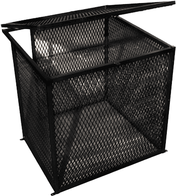 Security Cages For Your Ac - Mesh (383x415), Png Download