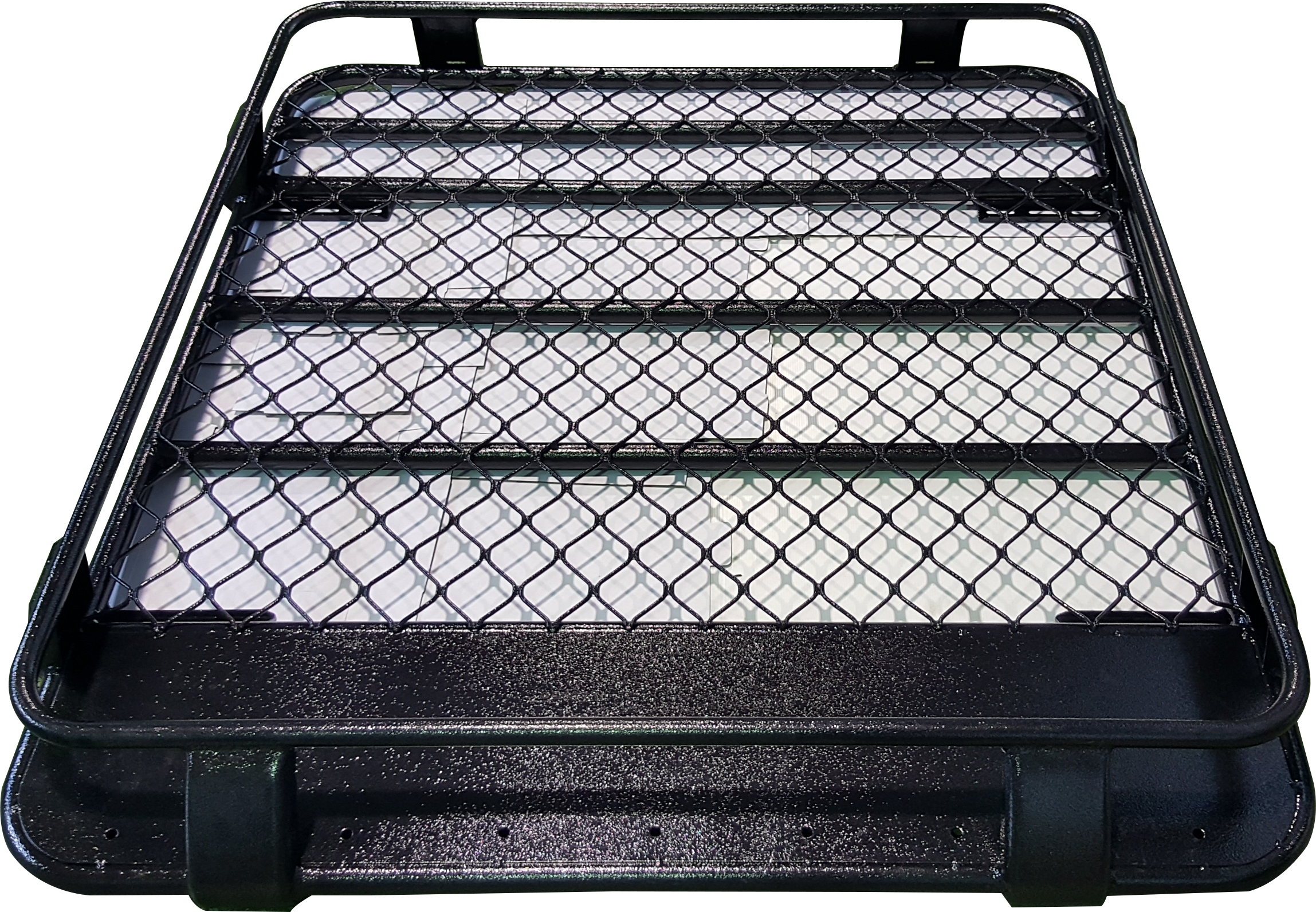 Steel Cage Roof Rack Half Cage Dual Cab Roof Rack [stdbgutt] - Stairs (2297x1592), Png Download