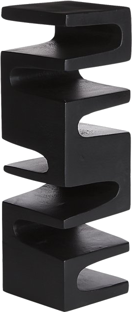 Cb2 Black Sculpture - Sculpture (625x625), Png Download